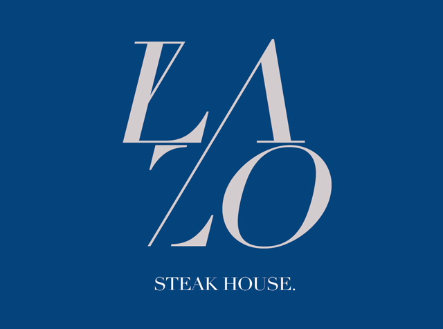 蓝佐牛排餐厅logo设计