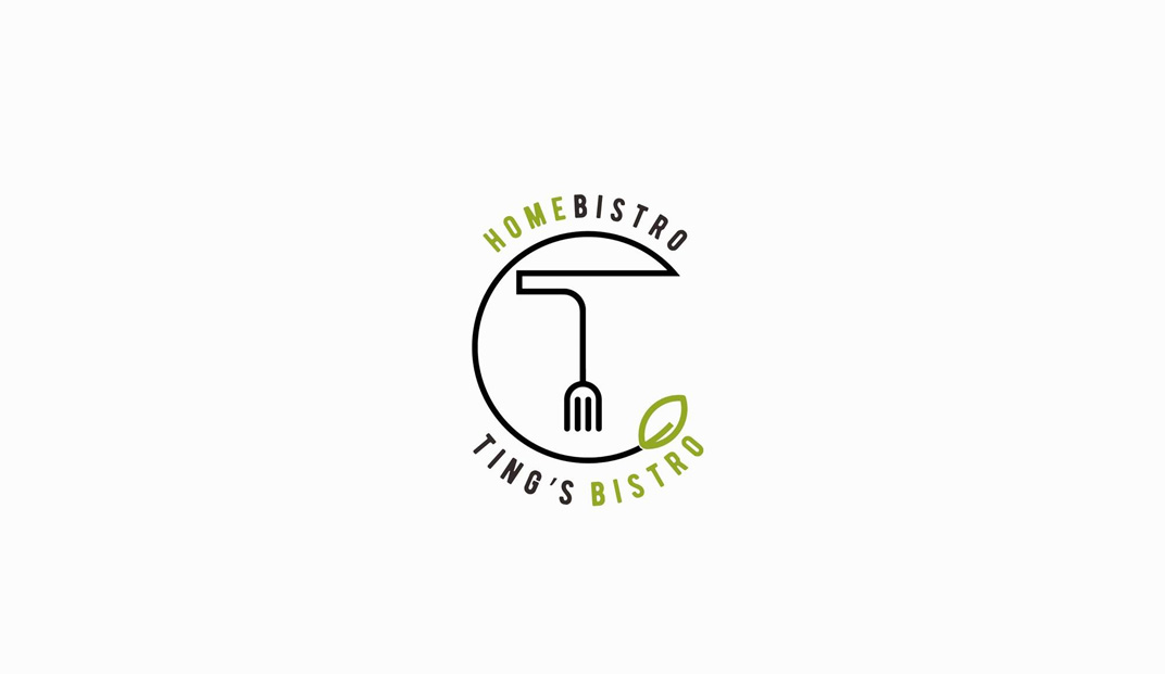 美食自学厨房媒体logo设计