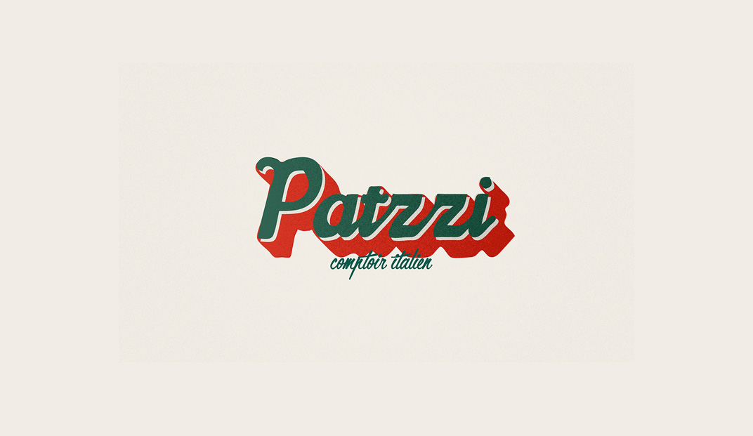 意大利餐厅Patzzi品牌logo设计