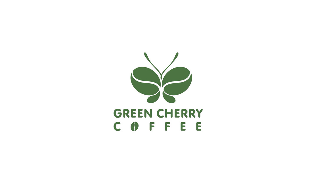 绿樱桃咖啡logo设计