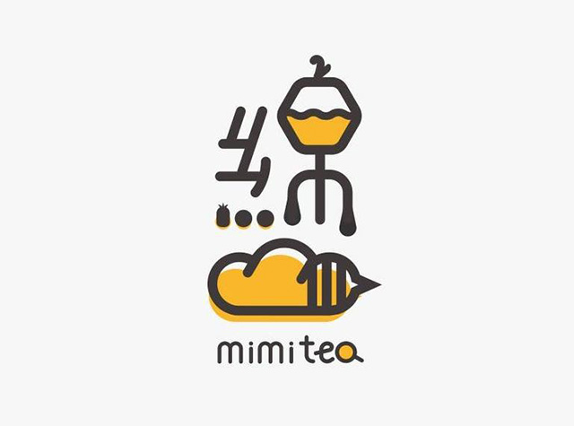 绵绵奶茶店logo设计