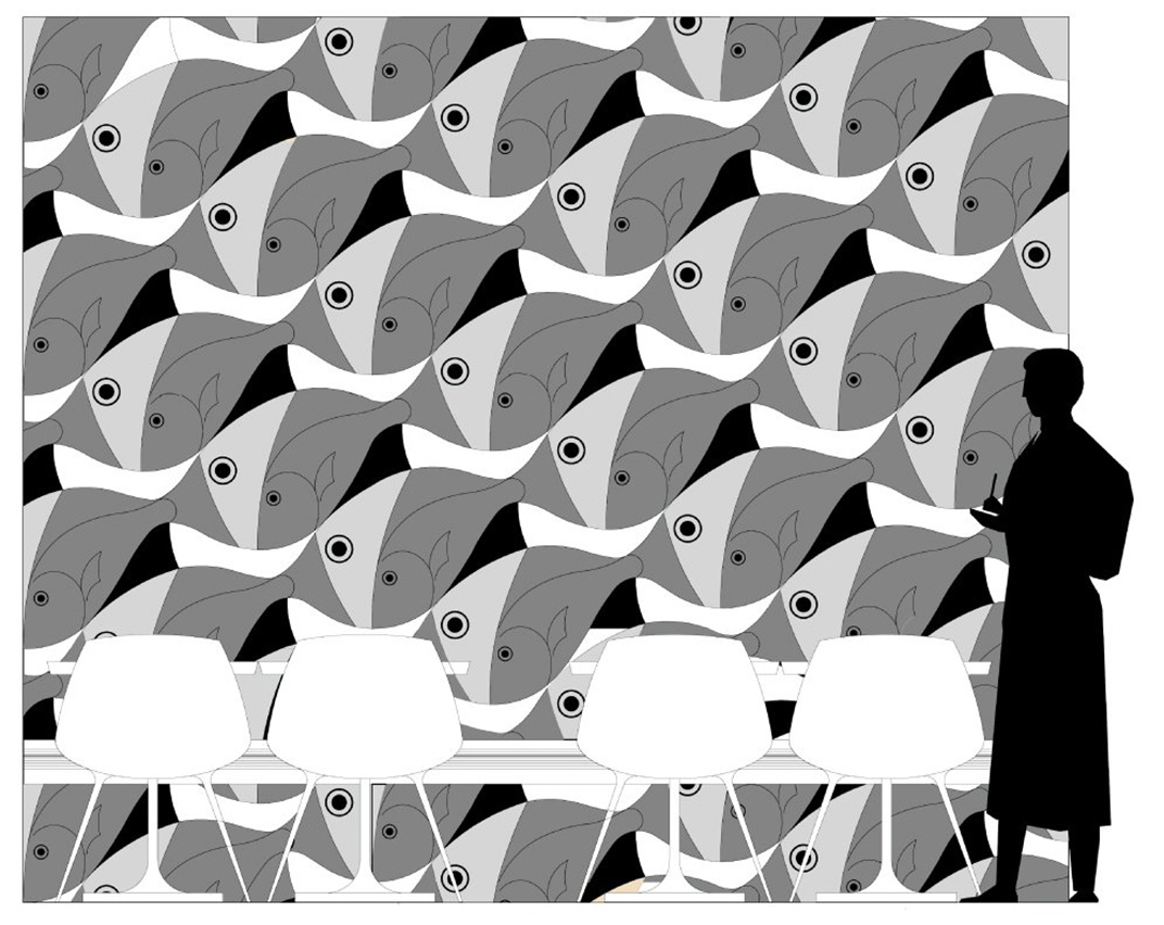 壁墙插图海鲜餐厅 Pierluigi Piu 视觉餐饮 全球餐饮研究所 vi设计 空间设计 深圳 武汉 杭州 广州 上海 北京