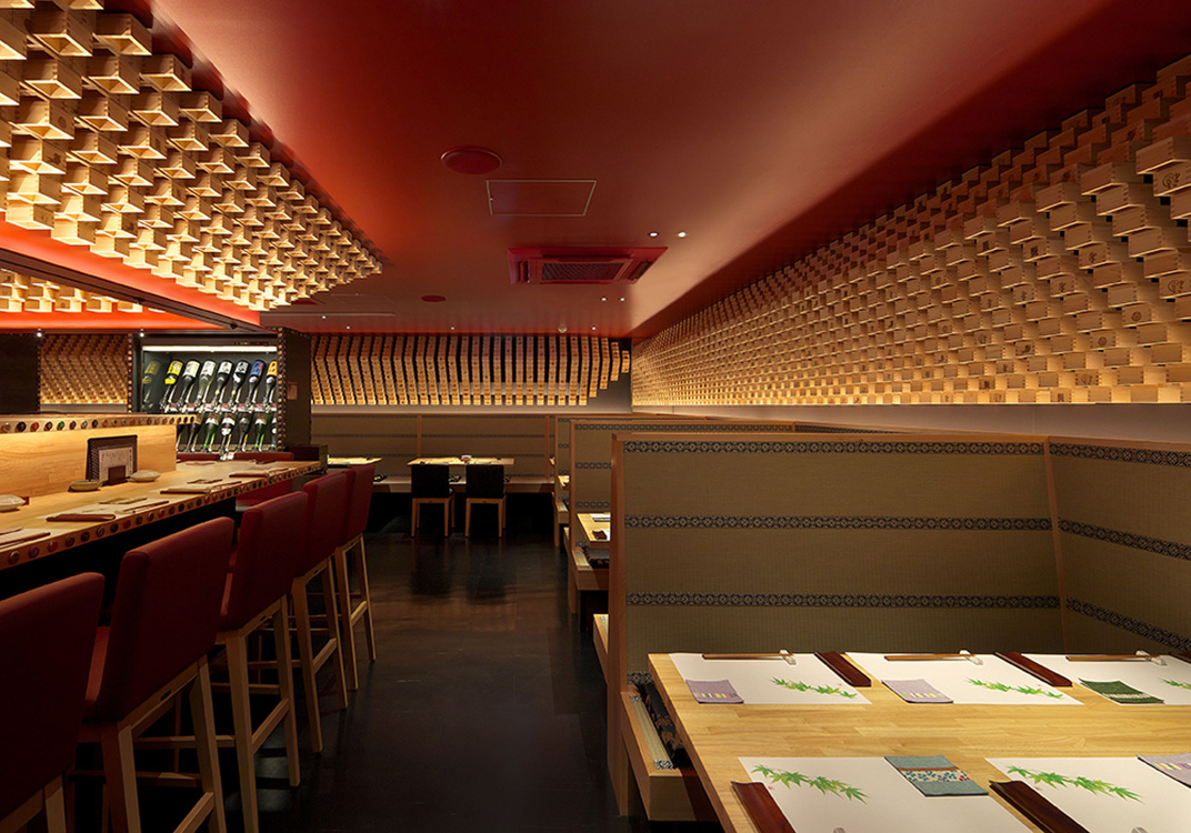 以Masu为设计主题的酒吧餐厅Ozabu | Design by GLAMOROUS 餐厅LOGO VI空间设计 全球餐饮研究所 视觉餐饮 深圳 武汉 杭州 上海 广州 北京