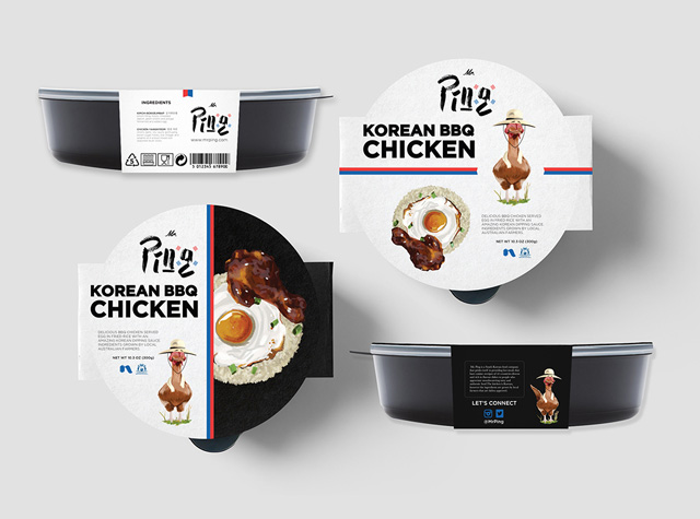 韩国食品平先生外卖包装设计 | Dominic Rios Sakalauskas