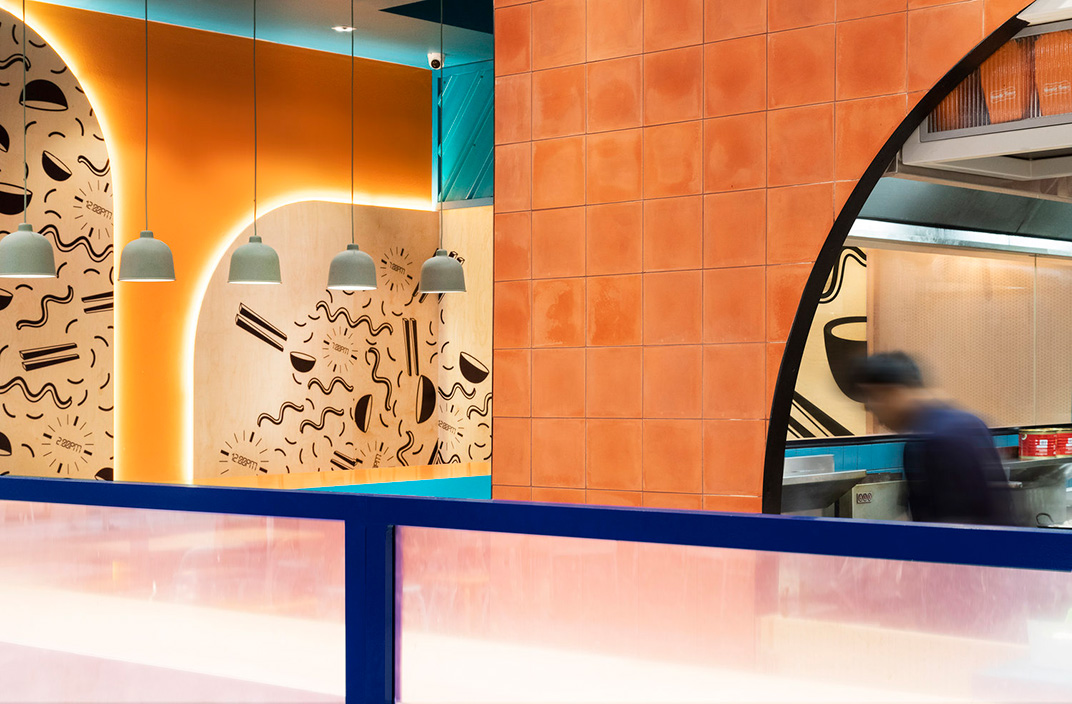 霓虹灯字 未来主义 配色 实验室 餐厅LOGO VI设计 空间设计