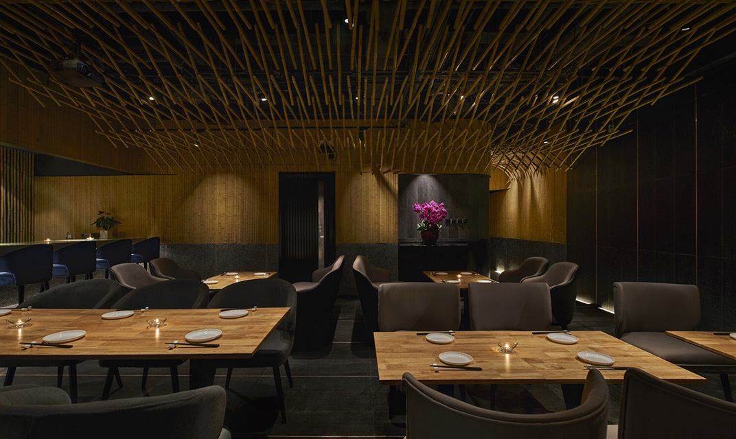 北京东山日本餐厅 北京 日本餐厅 竹子 光影 隧道 logo设计 VI设计 空间设计 视觉餐饮