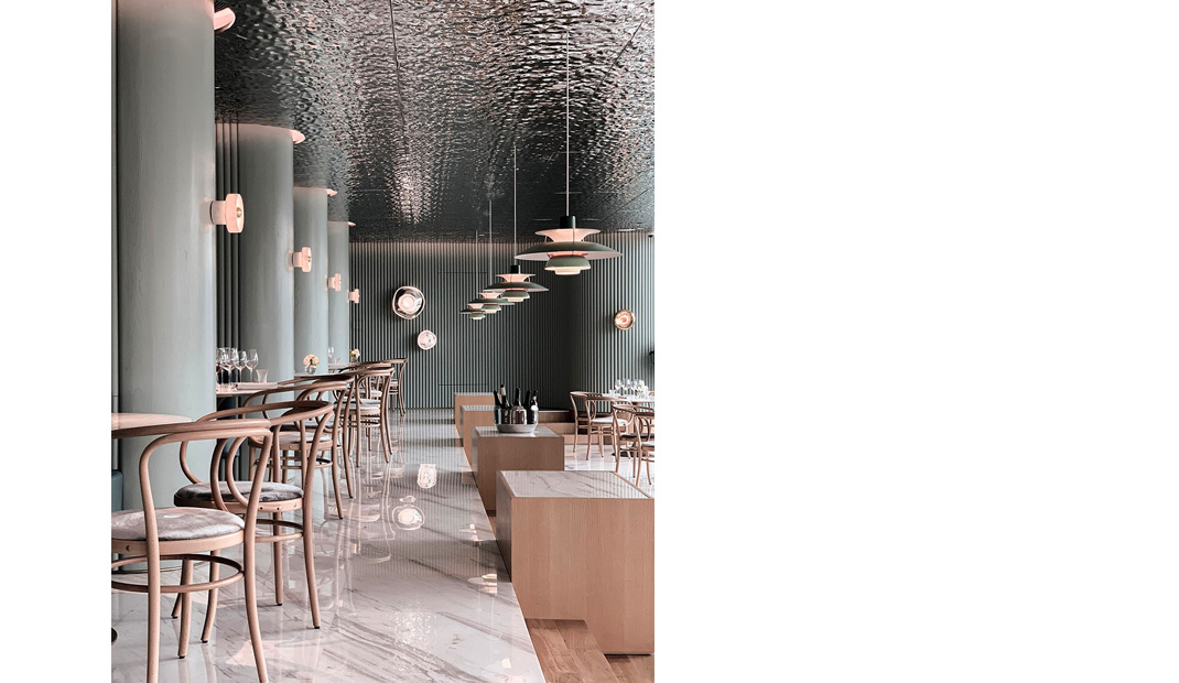 以珠江为灵感打造的法式餐厅，简约优雅｜上海吾即建筑设计