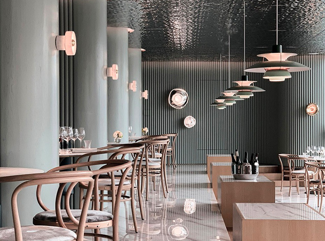 以珠江为灵感打造的法式餐厅，简约优雅｜上海吾即建筑设计