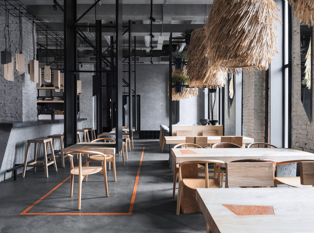 国外精致餐厅空间设计 国外 餐饮空间 自然元素 工业风 logo设计 vi设计 空间设计 视觉餐饮