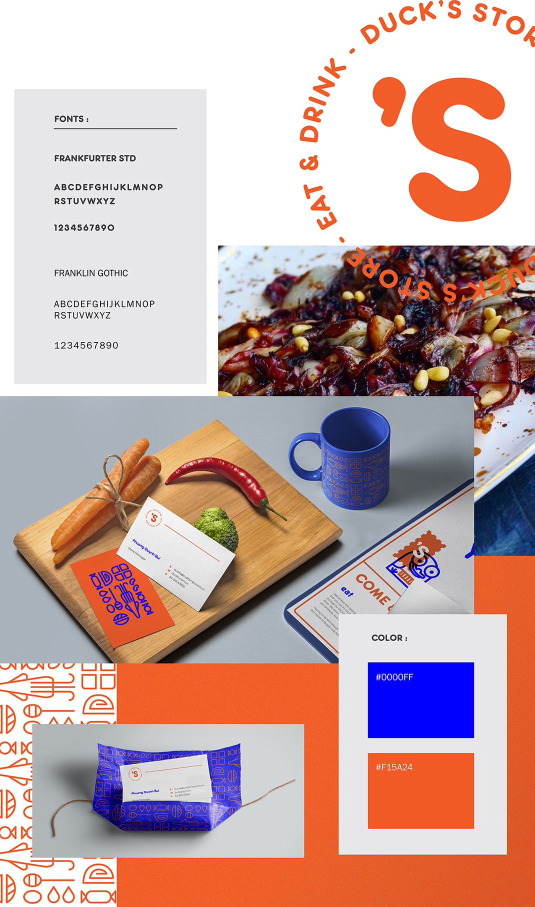 鸭店品牌形象vi设计 越南 插图 鸭子 logo设计 vi设计 空间设计 视觉餐饮