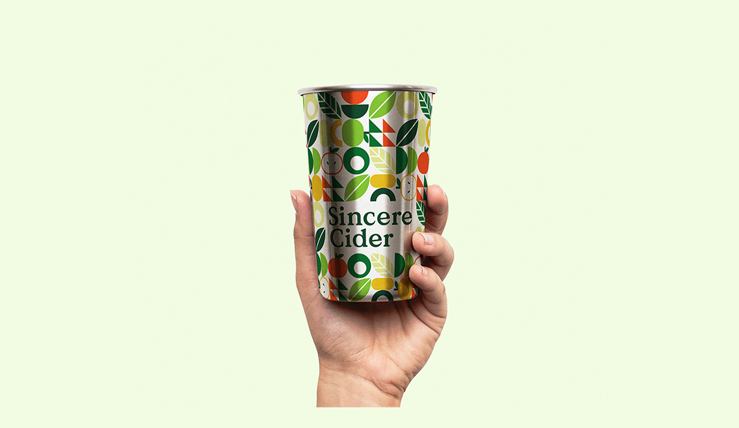 苹果酒包装设计 美国 饮品 苹果酒 灌装 包装设计 插图 绿色 清新 logo设计 vi设计 空间设计 视觉餐饮