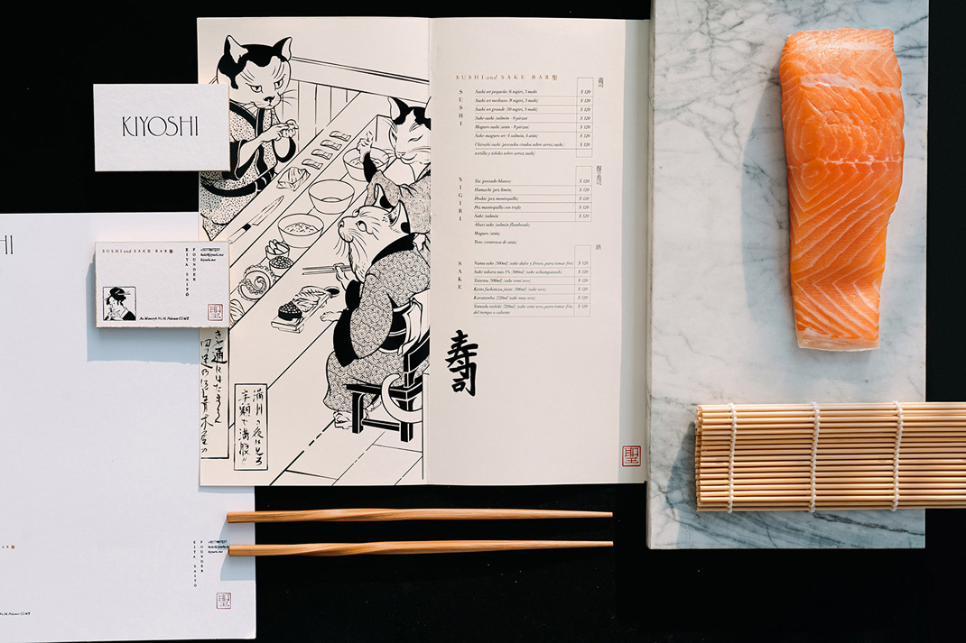 Kiyoshi寿司清酒酒吧 墨西哥 酒吧 清吧 寿司 概念 插画 logo设计 vi设计 空间设计 视觉餐饮