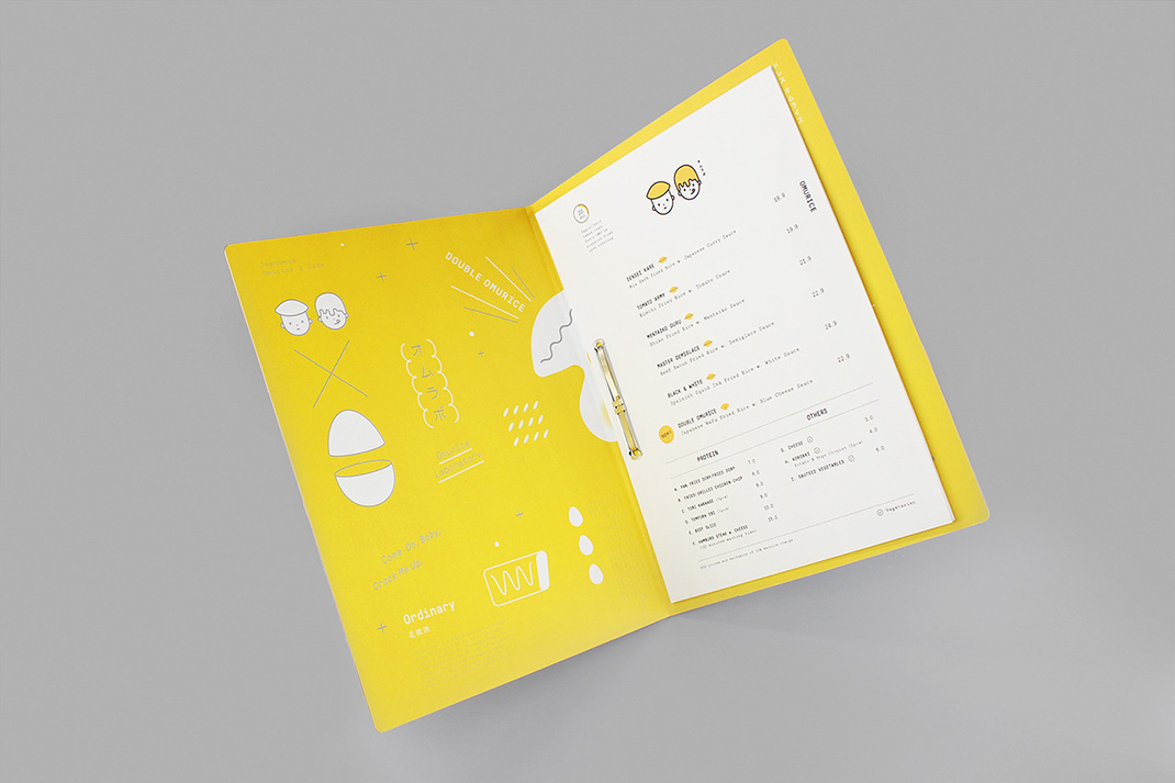 日本牡蛎餐厅Omulab 日本 牡蛎 人物 插画 出餐纸 菜单 黄色 logo设计 vi设计 空间设计 视觉餐饮