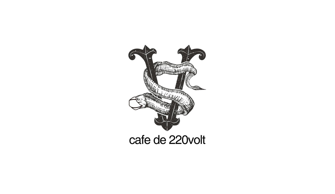 韩国工业风咖啡店cafe de 220 volt 韩国 釜山 工业风 LOFT 咖啡店 古典 网红店 logo设计 vi设计 空间设计 视觉餐饮