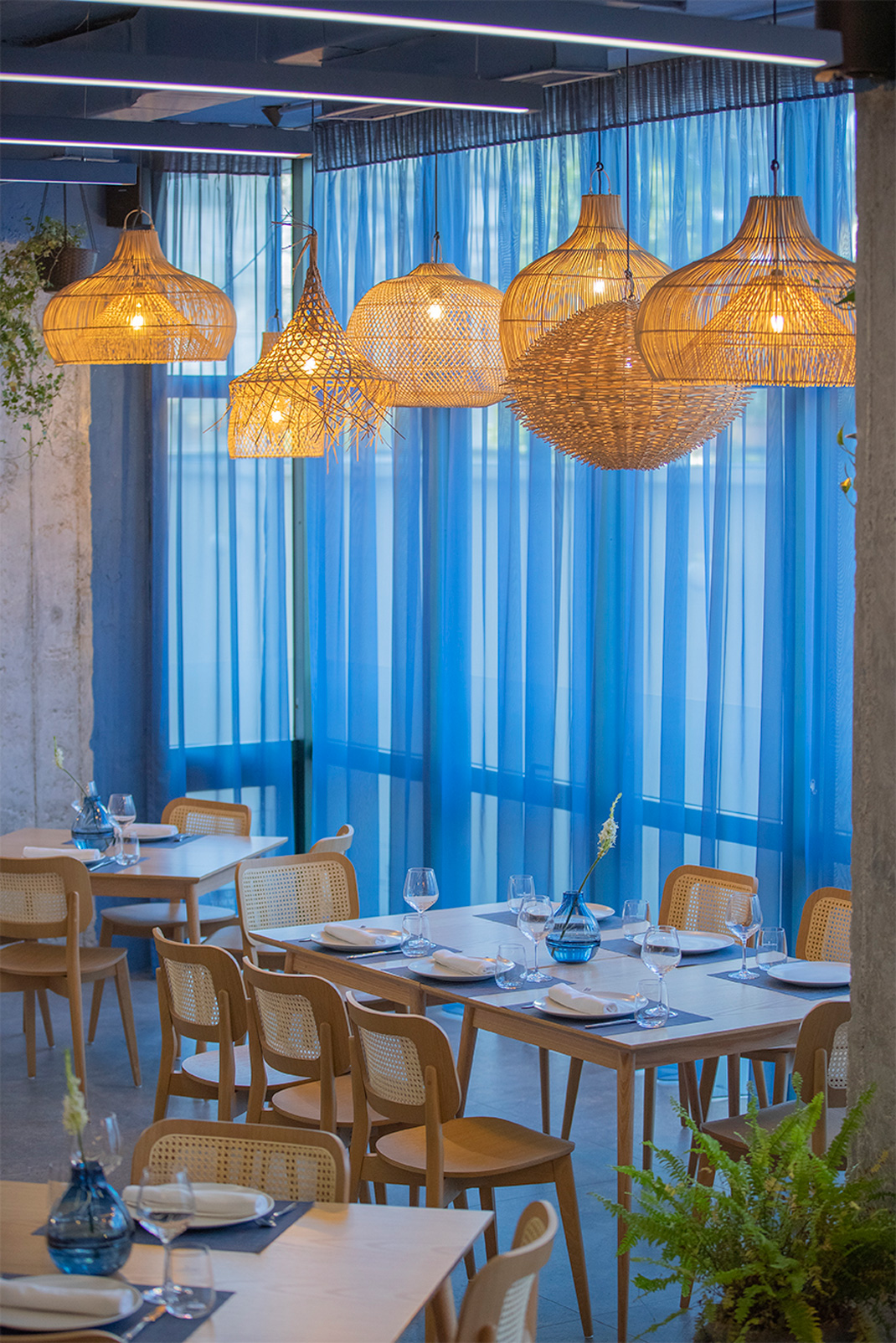 餐厅DETIJON，阿尔巴尼亚共和国 连锁餐厅 蓝色 海滩 手工 logo设计 vi设计 空间设计