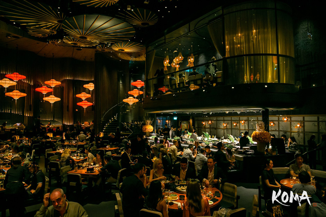 高端日本寿司酒吧餐厅KOMA 新加坡 寿司 酒吧 阵列 现代 装置 logo设计 vi设计 空间设计