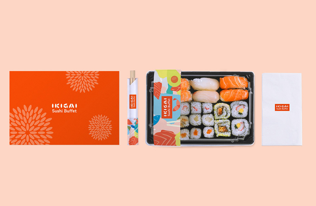 自助寿司餐厅 墨西哥 寿司 字体设计 配色 外卖包装 大米 vi设计 空间设计