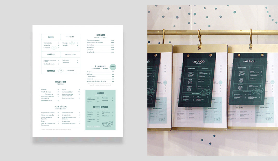 法国手工糕点菜单，墨西哥 | Designer by Firmalt Agency