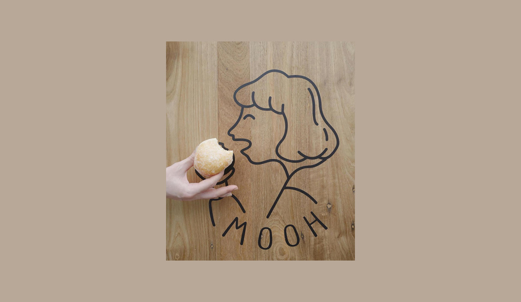 甜甜圈店MOOH 泰国 清迈 甜甜圈 人物 插图 插画 头像 logo设计 vi设计 空间设计