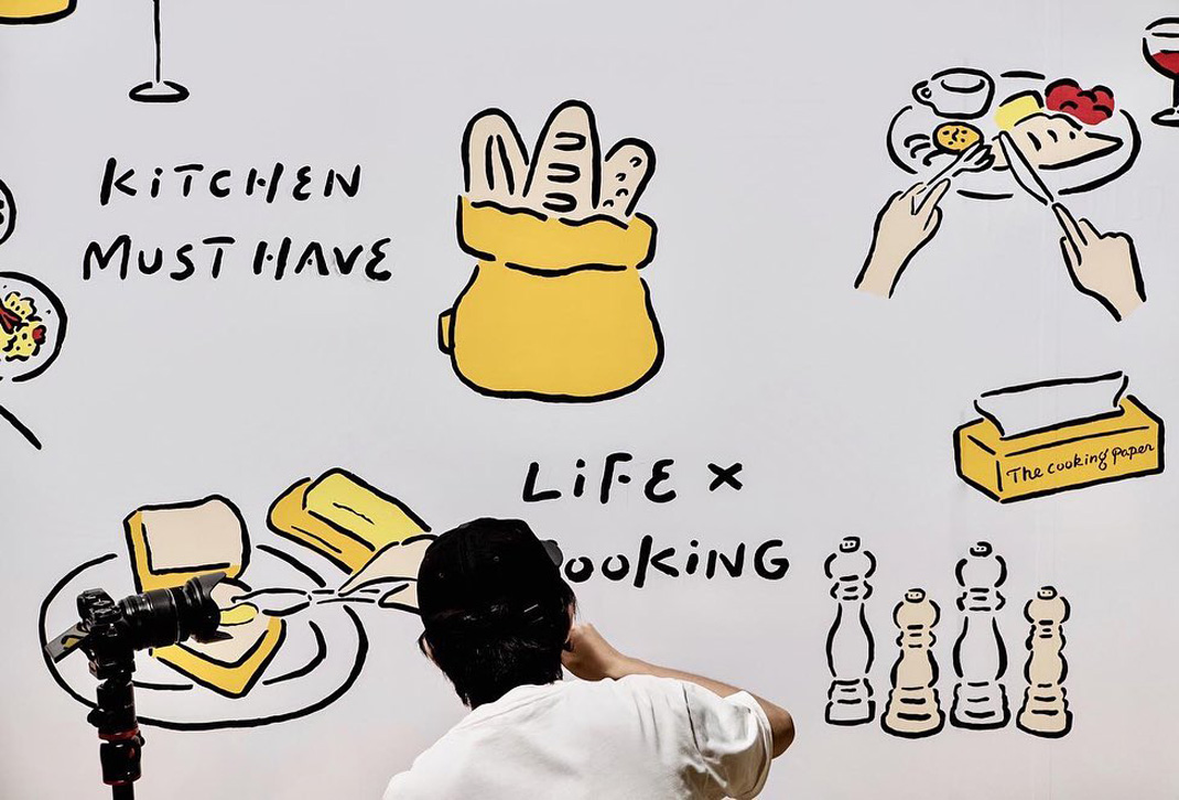 COQUOLOGY料理生活 台湾 料理 插画 插图 手绘 logo设计 vi设计 空间设计