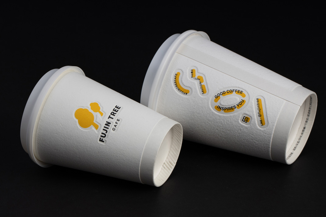 富锦树咖啡FUJIN TREE CAFE 台湾 咖啡馆 字母设计 插画设计 杯子设计 logo设计 vi设计 空间设计