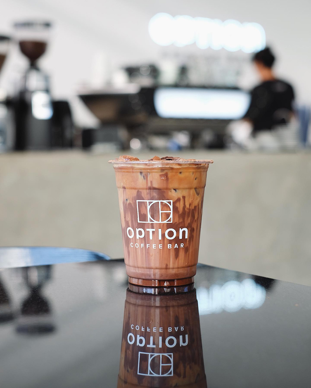咖啡店Option Coffee Bar 泰国 咖啡店 简洁风 logo设计 vi设计 空间设计