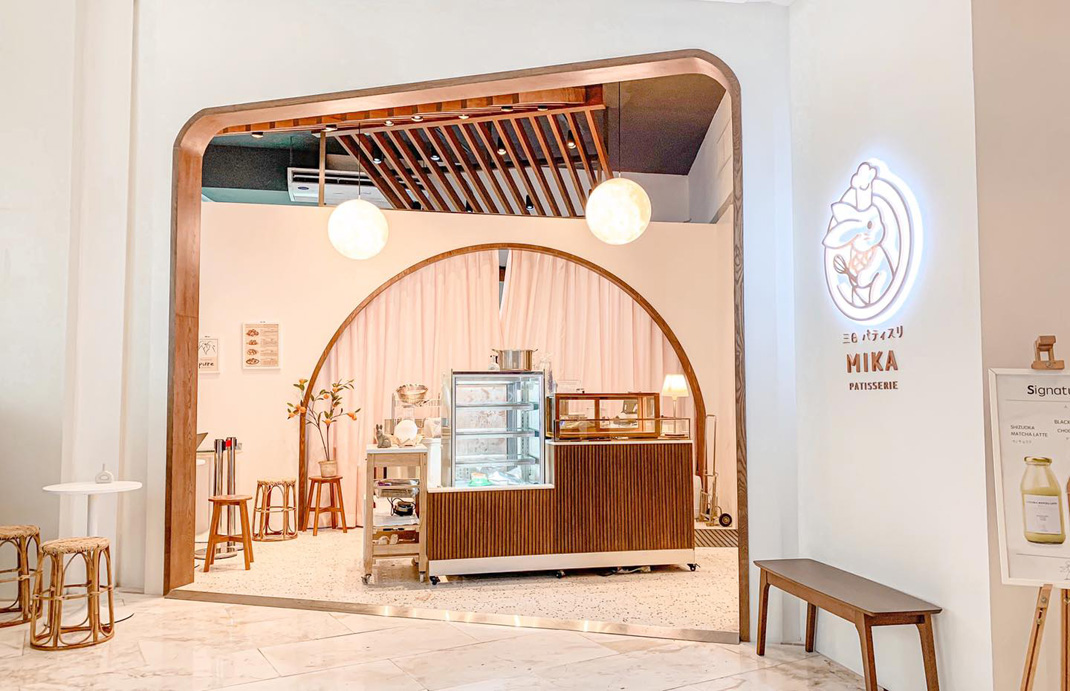 面包店Mika Patisserie 泰国 曼谷 日式甜品 面包店 插图 logo设计 vi设计 空间设计