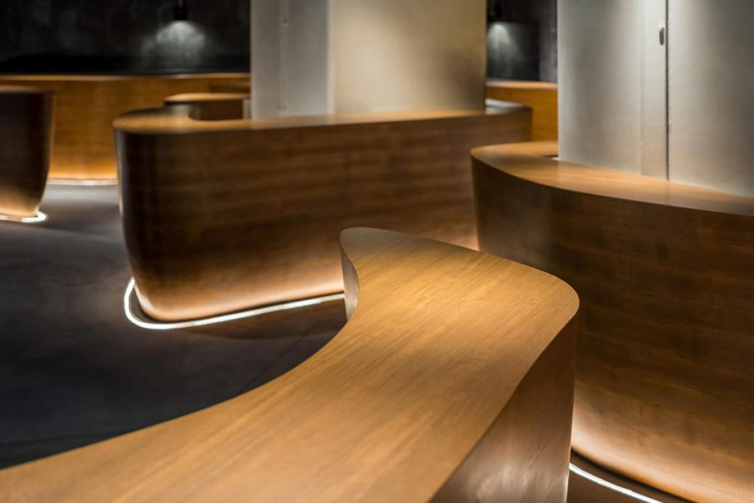 MURA BAR银座店 日本 酒吧 烧烤 弧形 曲线 品牌理念 空间融合 logo设计 vi设计 空间设计