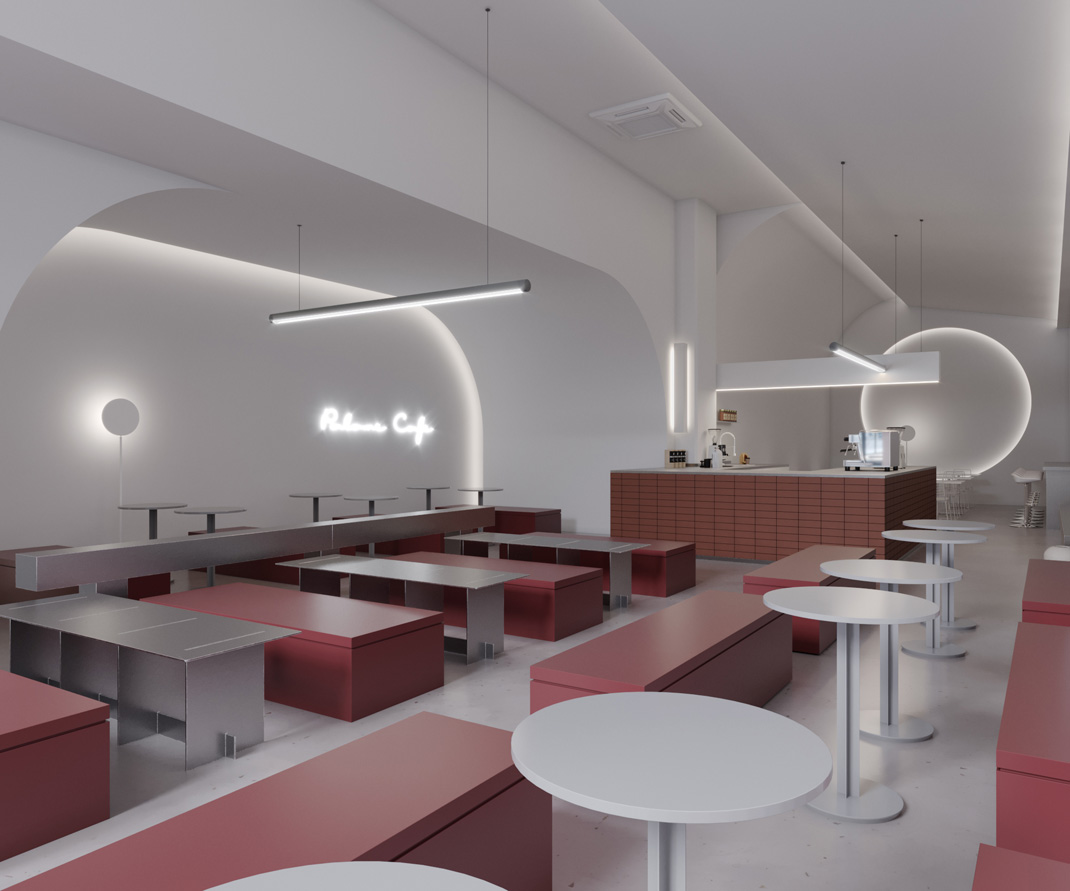 咖啡店PALAME 厦门 咖啡店 不锈钢 饮品店 logo设计 vi设计 空间设计