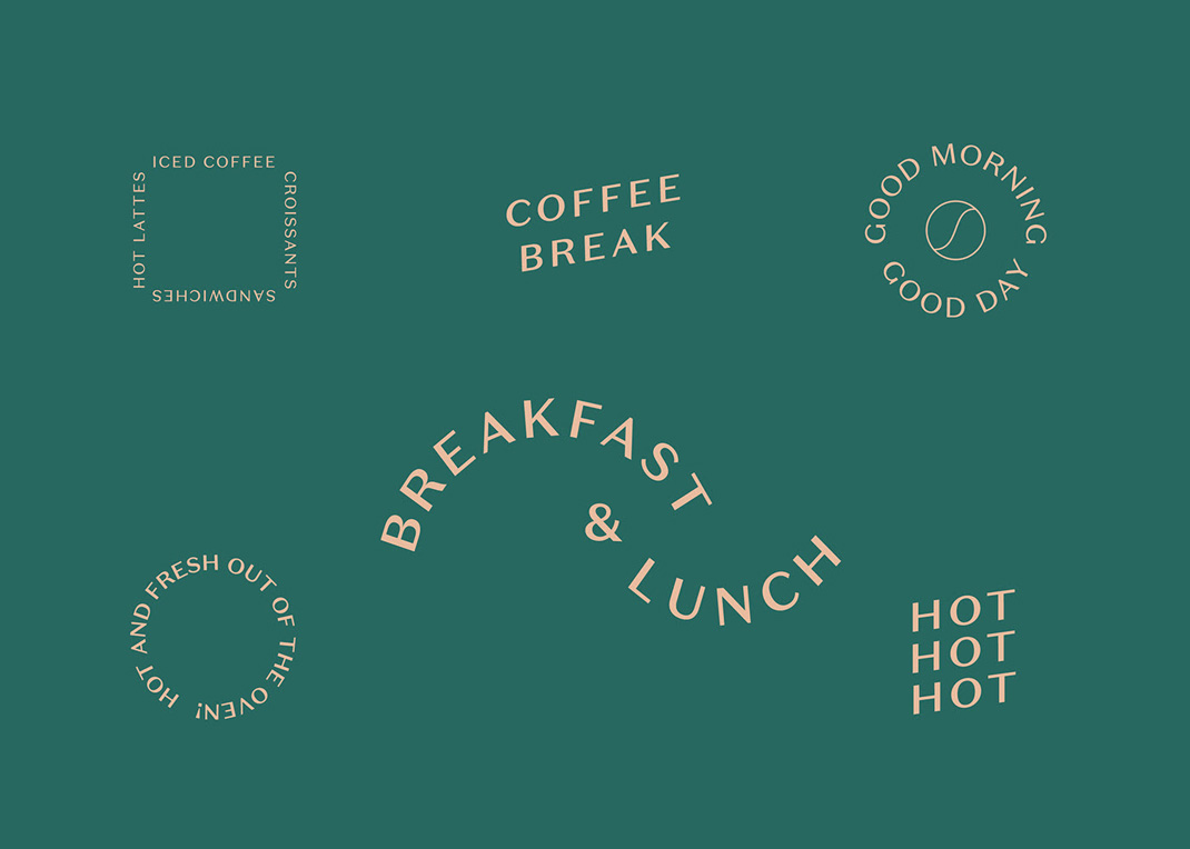 Inatteso咖啡厅 美国 纽约 咖啡馆 插画设计 插图设计 logo设计 vi设计 空间设计