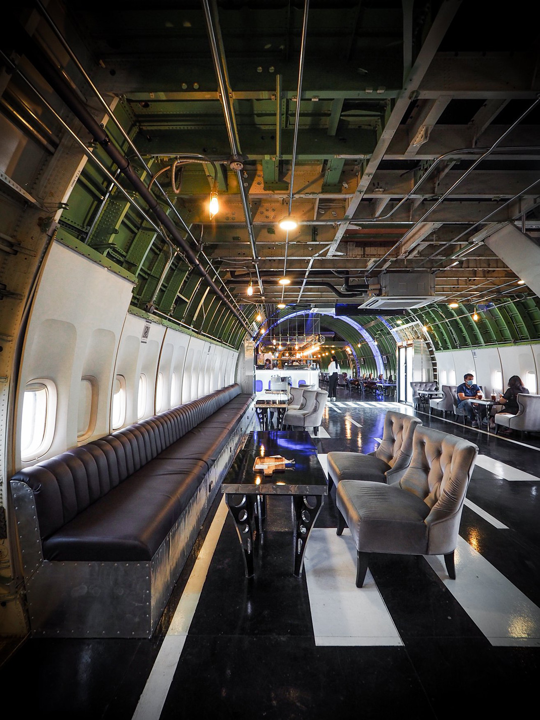 咖啡馆747 Cafe 泰国 主题餐厅 咖啡店 飞机 空中巴士 logo设计 vi设计 空间设计