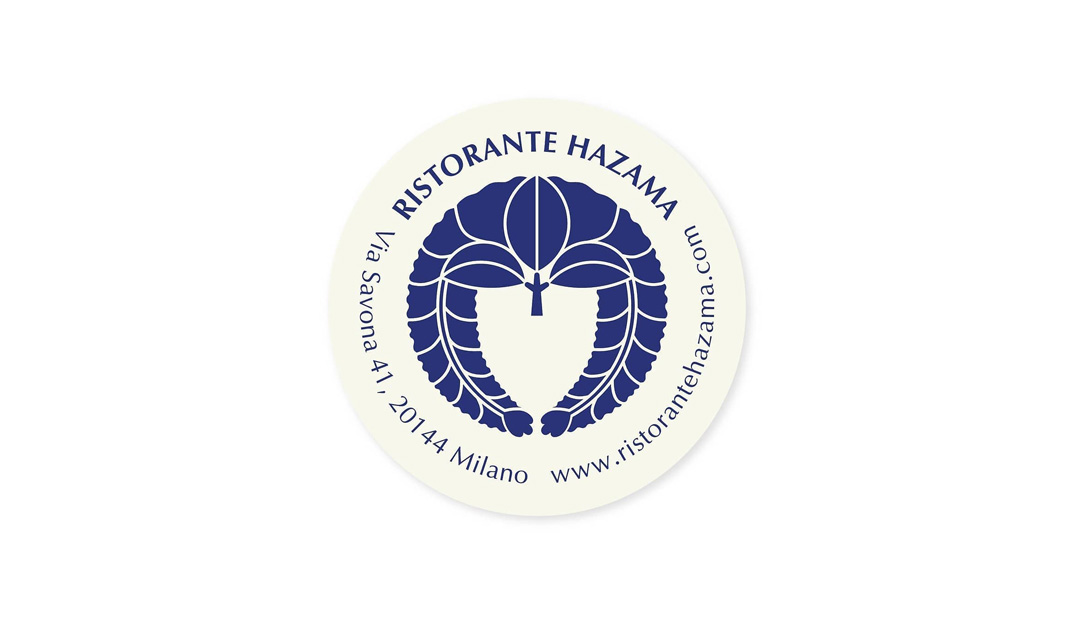 日式餐厅Ristorante Hazama 意大利 米兰 插图设计 日式餐厅 logo设计 vi设计 空间设计