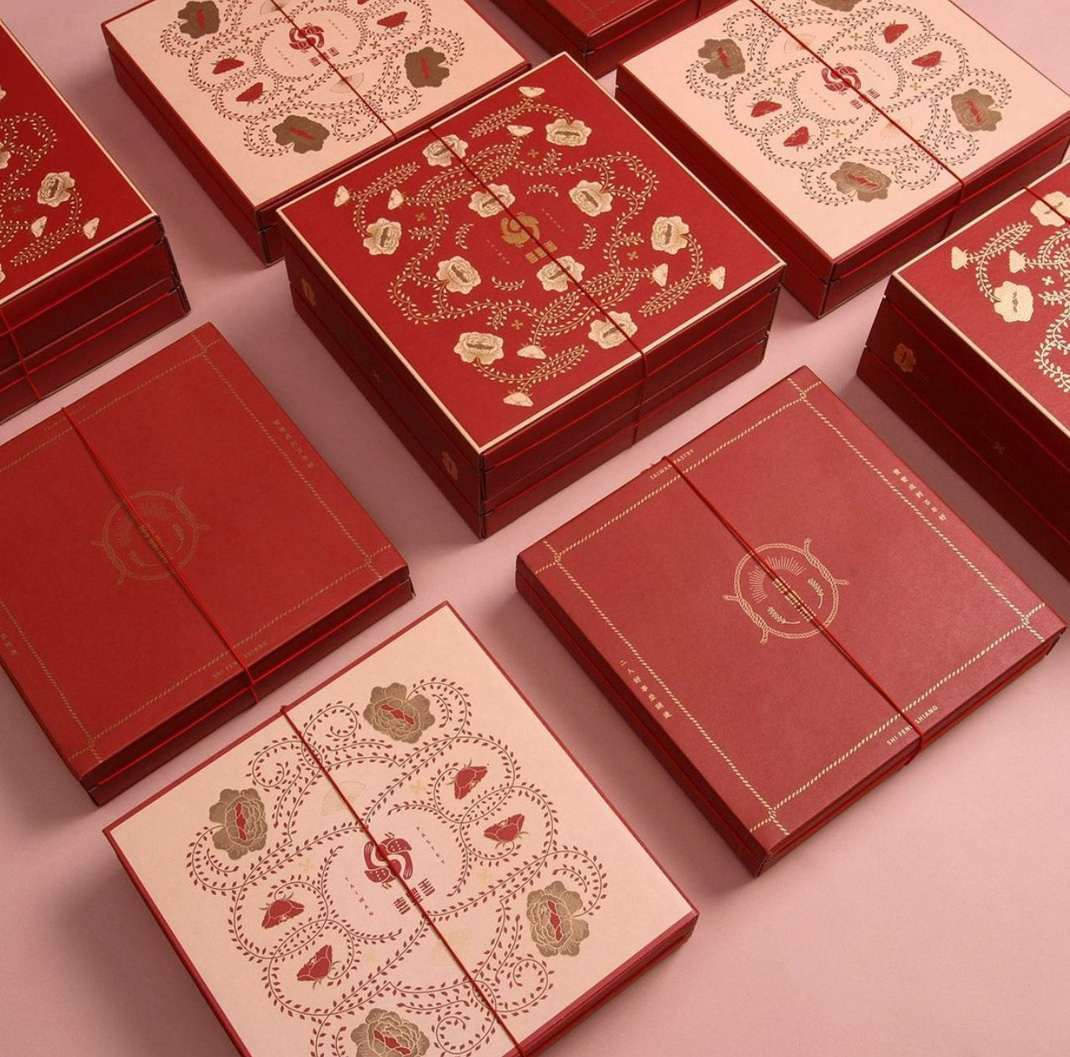 喜豊香1985 台湾 面包店 饼店 插图设计 包装设计 礼盒包装 logo设计 vi设计 空间设计