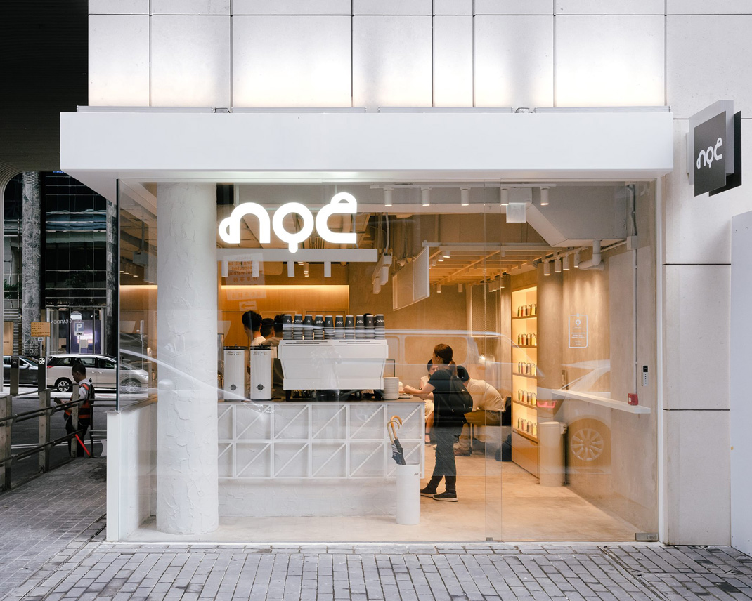 咖啡店NOC Lee Garden Three 香港 咖啡馆 café 街铺 logo设计 vi设计 空间设计