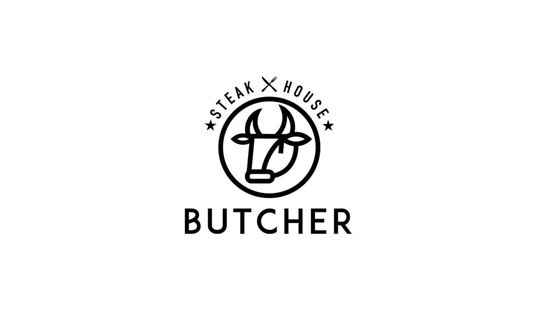 牛排店Steak House Butcher，日本 logo设计 vi设计 空间设计