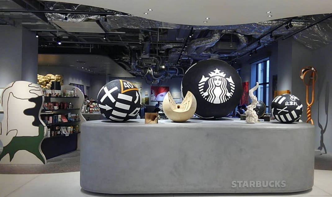 京都咖啡店星巴克STARBUCKS 日本 京东 咖啡店 星巴克 插画设计 概念店 logo设计 vi设计 空间设计