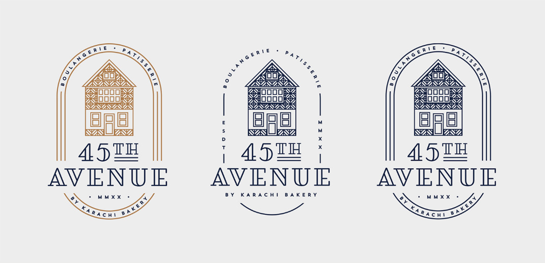 面包店第45大道45th Avenue 土耳其 面包店 插图设计 包装设计 logo设计 vi设计 空间设计