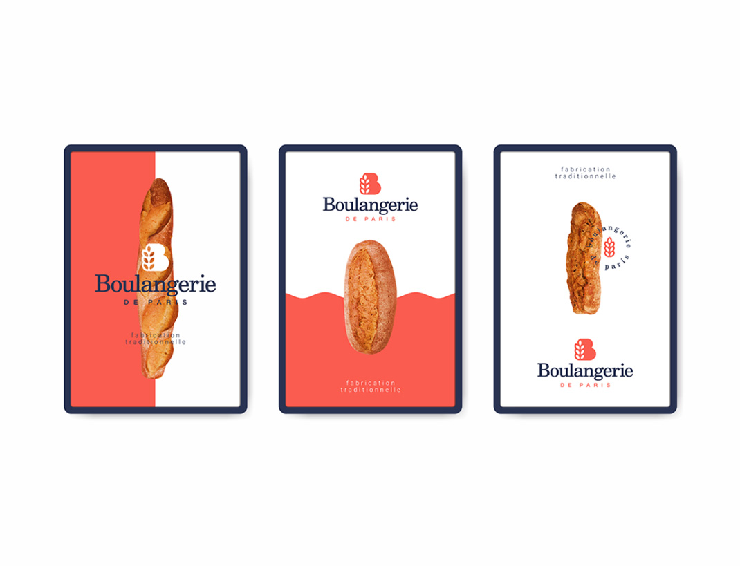 面包店Boulangerie 白俄罗斯 面包店 图形设计 字体设计 包装袋设计 logo设计 vi设计 空间设计