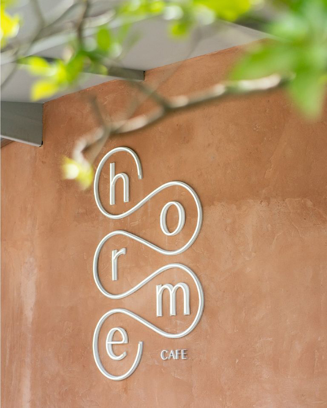 咖啡馆Horme Cafe 泰国 咖啡店 字体设计 圆形 logo设计 vi设计 空间设计