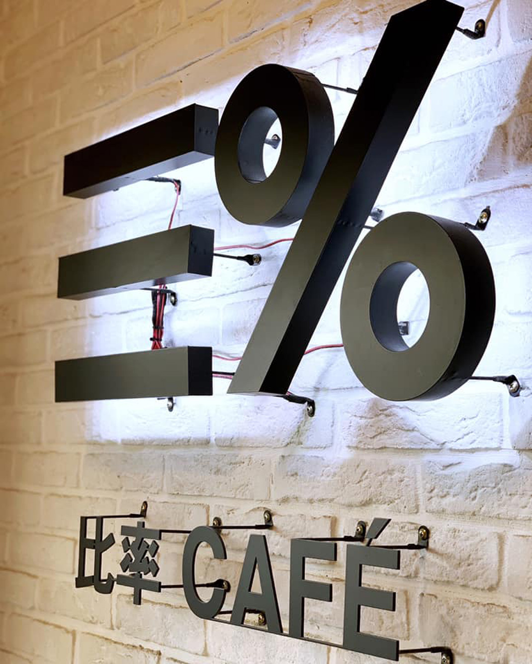 三%比率咖啡店 咖啡店 店招 灯箱 手提袋 标志设计 logo设计 vi设计 空间设计