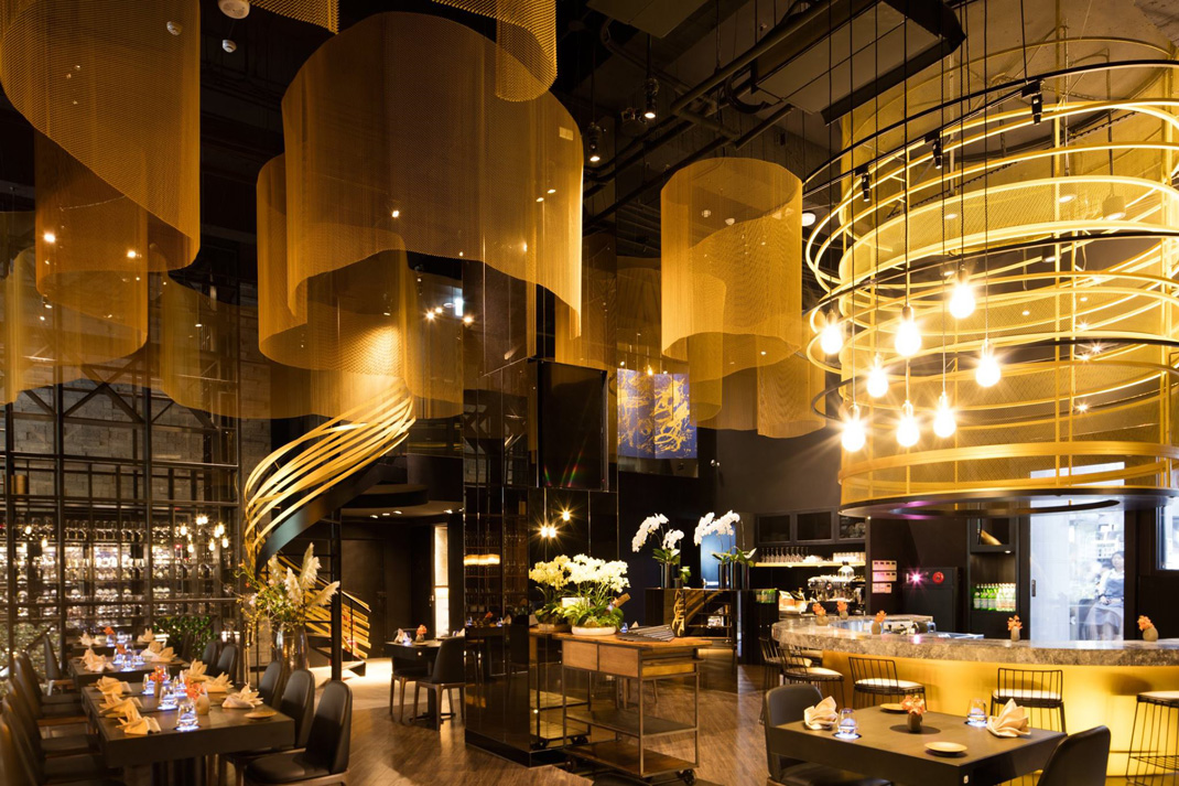 现代欧式餐馆Orchid Restaurant 蘭 台湾 主题餐厅 金属网 主题餐厅 logo设计 vi设计 空间设计