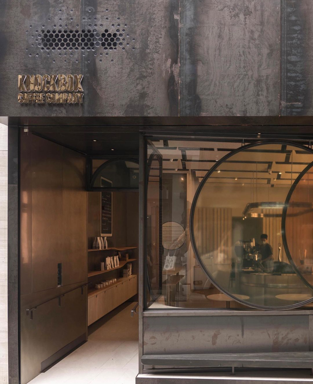 咖啡店Burrows Street Wanchai 香港 咖啡店 弧形 logo设计 vi设计 空间设计