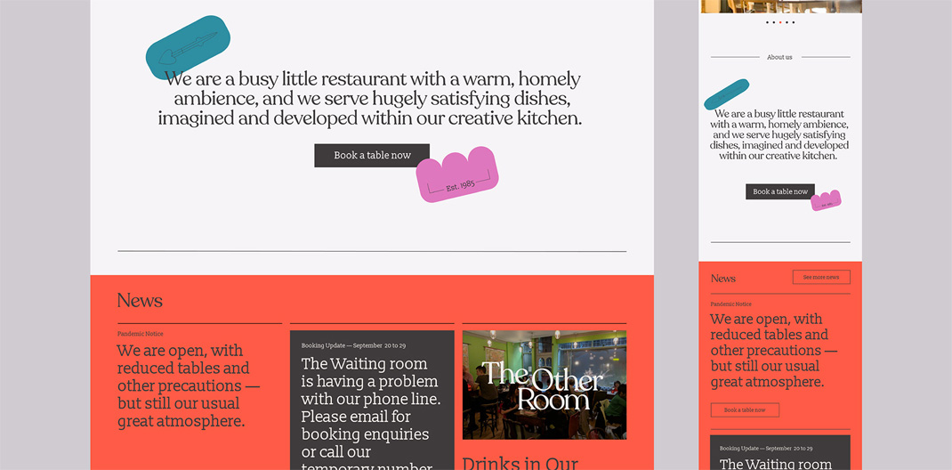 小餐厅The Waiting Room 葡萄牙 菜单设计 插画设计 网页设计 logo设计 vi设计 空间设计