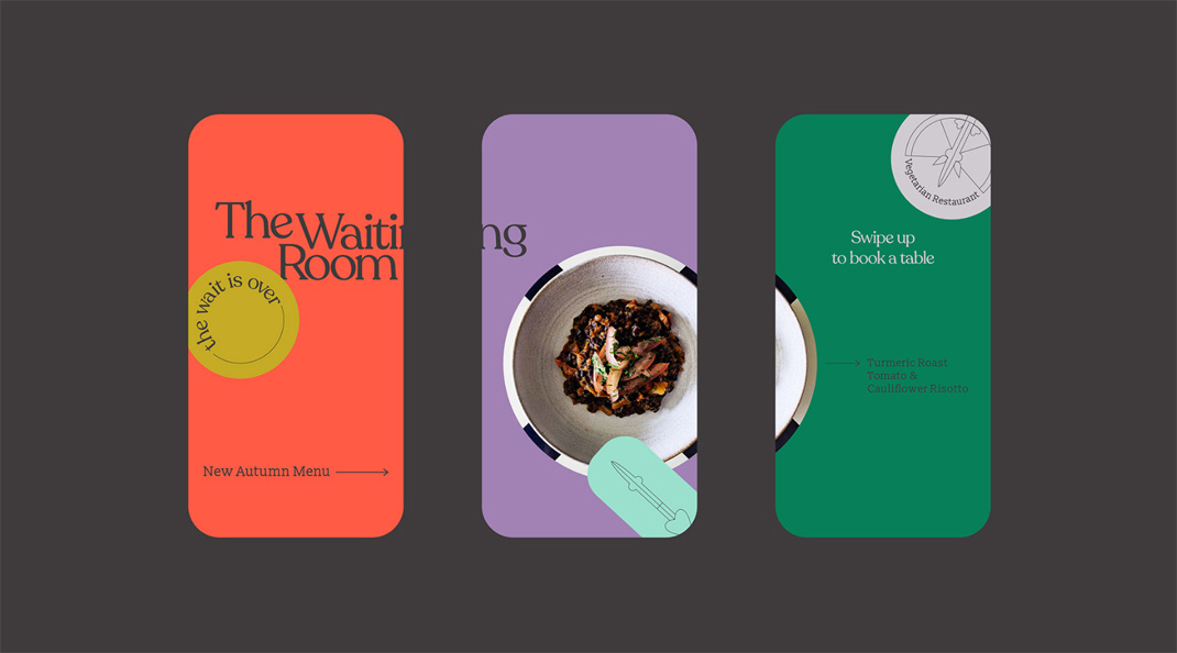 小餐厅The Waiting Room 葡萄牙 菜单设计 插画设计 网页设计 logo设计 vi设计 空间设计