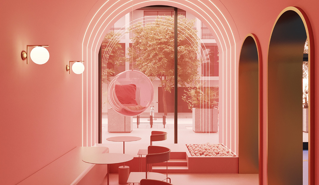 未来感冰淇淋店Futura ，墨西哥 | Designer by Cloud & Co.