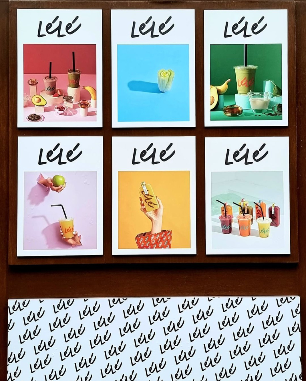 乐乐果汁吧 Lele Juice Bar 泰国 饮品店 果汁 字体设计 海报设计 logo设计 vi设计 空间设计