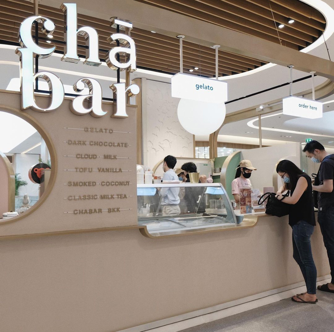 奶茶店CHA BAR BKK 泰国 曼谷 奶茶店 字体设计 logo设计 vi设计 空间设计