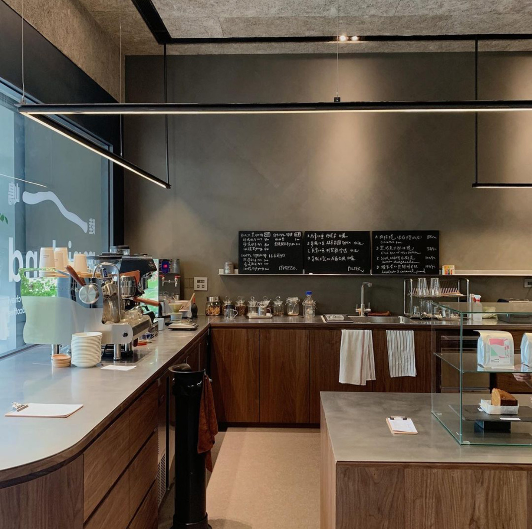 睦嶋咖啡 台湾 咖啡店 不锈钢 天井 街铺 logo设计 vi设计 空间设计