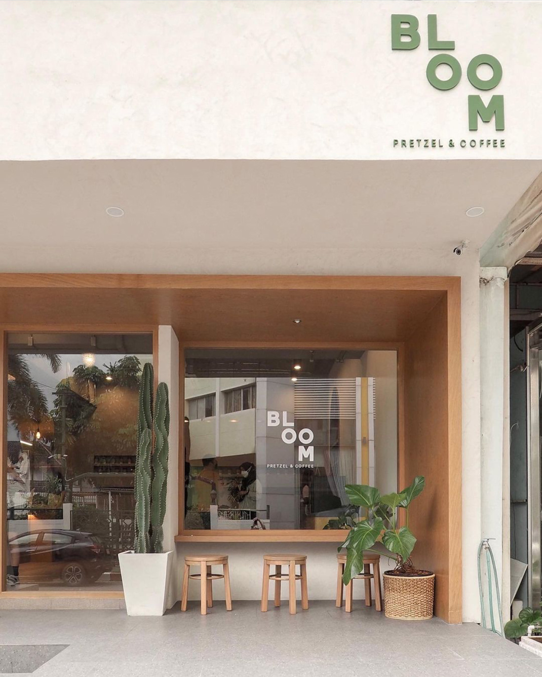 咖啡店BLOOM BKK 泰国 曼谷 咖啡店 logo设计 vi设计 空间设计