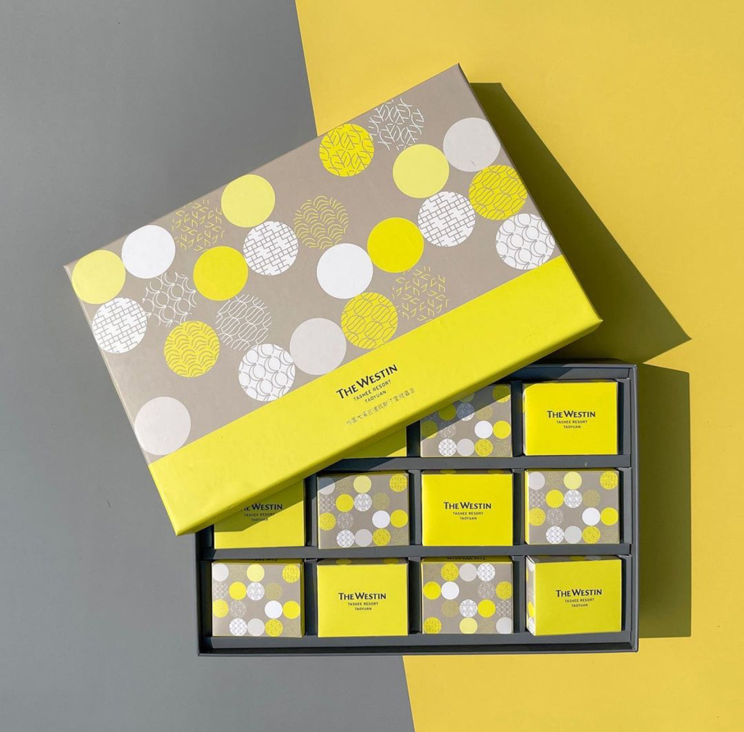 凤梨酥礼盒包装设计 台湾 礼盒 包装设计 线条 图形 logo设计 vi设计 空间设计